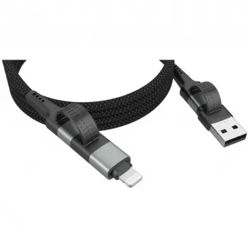 Ansmann magnetische kabel USB-A of USB-C naar Lightning - kabel - digitaal/data