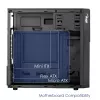 Akyga AK19BK micro-tower-pc-behuizing, Micro-ATX / Mini-ITX, USB-C + USB 3.0 + 2x USB 2.0, zonder voeding, zwart
