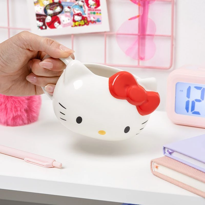 Paladone Hello Kitty beker in de vorm van een Hello Kitty-hoofd