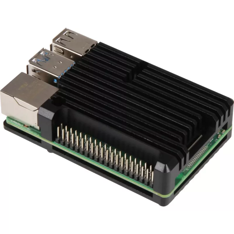 Raspberry Pi RB-ALUCASEP4+07 zwart