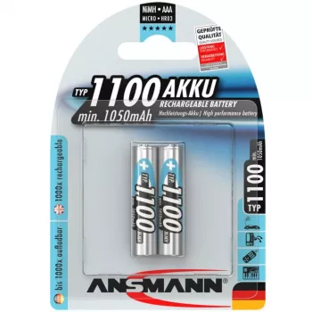 Batterij Ansmann 1x2 NiMH 1100 mAh Micro AAA HR03