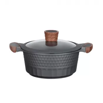 Keukengerei Resto Kitchenware Capella 2,6 L rond zwart hout