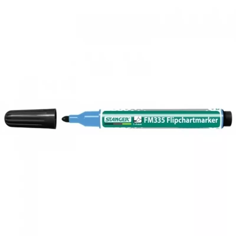 STANGER flipchart MARKER 335, 1-3 mm, zwart, 1 stuks 713000
