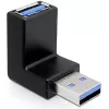 USB 3.0 M/F-adapter DeLOCK 65340 zwart