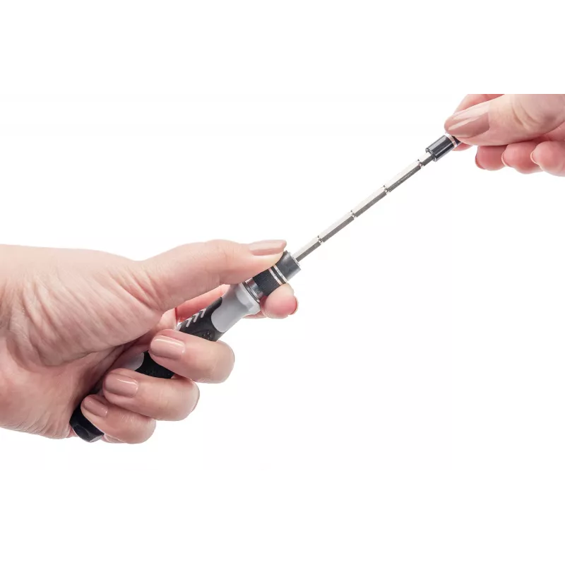 Digitus precisie-schroevendraaierset 115-delig 98 bits Security Torx Hex Phillips
