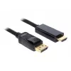Delock kabel DisplayPort 1.1 stekker > High Speed HDMI-A stekker passief 3 m zwart (82435)