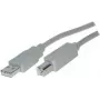 USB-kabel ShiverPeaks BS77023 3m USB 2.0 A naar B grijs