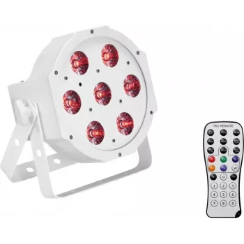 LED-vloerlamp EUROLITE SLS-7 HCL wit – LED-vloerlamp met HCL-functie, witte uitvoering