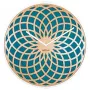 NeXtime klok 3149tq Sun Large, Ø50 cm, wand, turquoise