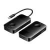 USB-C-naar-HDMI draadloze zender/ontvanger Vention ADOBB — 4K@30Hz, 1×HDMI, USB-C-kabel 1 m, zwart
