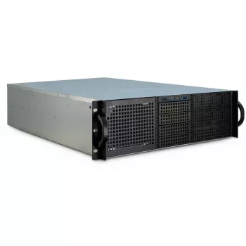 Inter-Tech 3U-30255 rack zwart, roestvrij staal