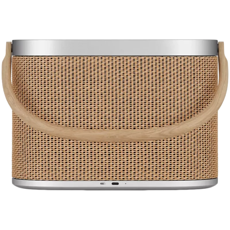 Beosound A5 luidspreker Nordic Weave (bekleding Nordic Weave/handgreep eiken)