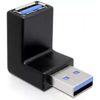 USB 3.0 M/F-adapter DeLOCK 65340 zwart