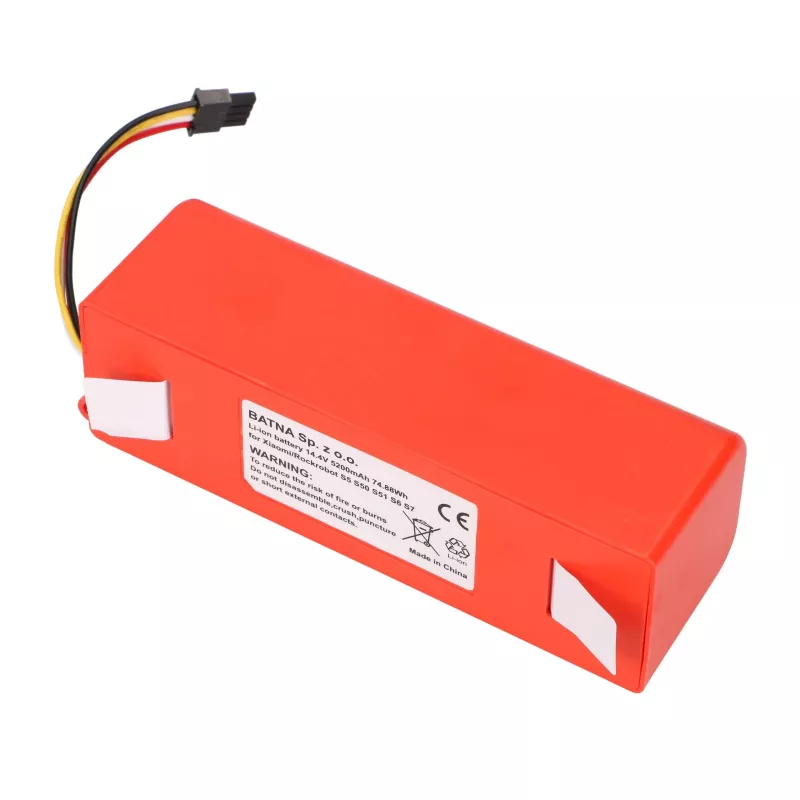 Vervangende batterij voor Xiaomi Mi Robot / Roborock S50 S55 stofzuiger, 14,4 V 5200 mAh