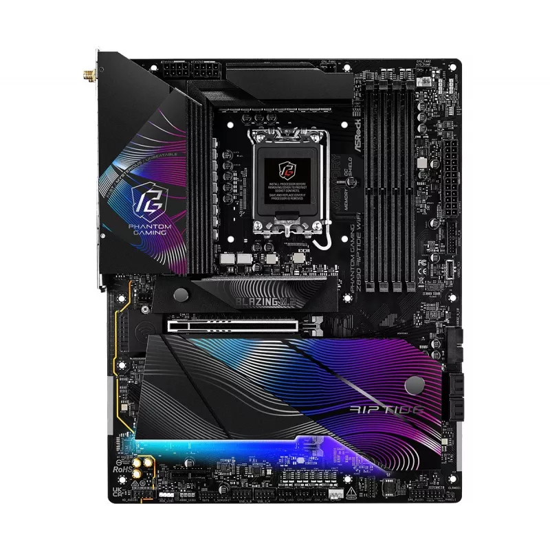 Moederbord ASRock Z890 Riptide WiFi — Intel Z890, LGA1851, ATX, DDR5, 4 DIMM, Wi-Fi 7, 2.5Gb LAN, Thunderbolt 4