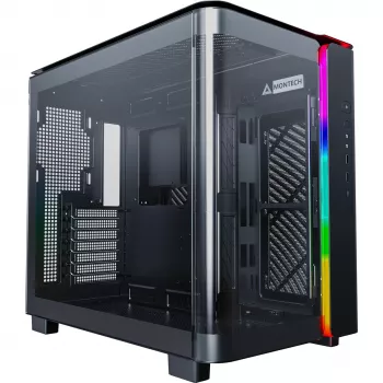 Montech KING 95 Midi-Tower, Tempered Glass, ARGB - zwart