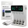 Acculader QOLTEC 50848 voor NiMH AAA (R03) en AA (R6) cellen met LCD-display