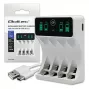 Acculader QOLTEC 50848 voor NiMH AAA (R03) en AA (R6) cellen met LCD-display