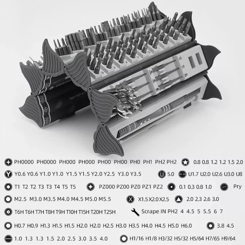 Precisieschroevendraaierset Extralink EX.21465 — magnetische 128-in-1 bitset