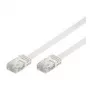 Wentronic Goobay CAT-5e-platkabel, U/UTP, wit, 3 m - CCA-kopermengsel (93360)