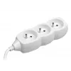 TRACER PowerCord verlengkabel 1,5 m 3 stopcontacten wit