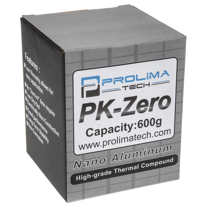 Warmtegeleidingspasta PROLIMATECH PK-Zero, warmtegeleidingsvermogen 8 W/m·K, gewicht 600 g
