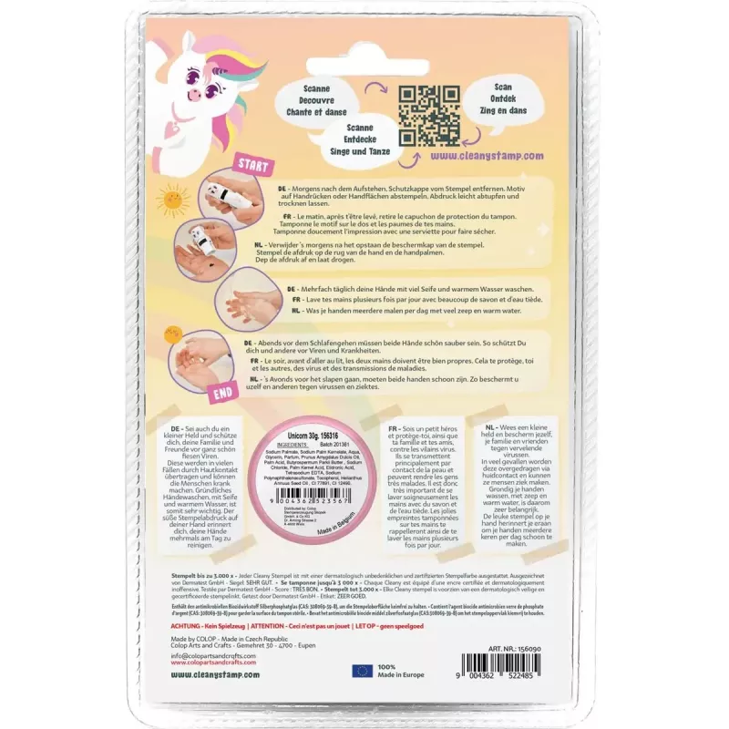 Stempel COLOP 156694 rond meerkleurig