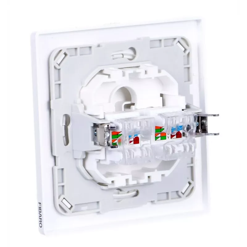 Fibaro Walli N stopcontact 2 x RJ-45 wit