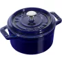 Enkele mini-pan van gietijzer Staub Minis — 10 cm diameter, blauw