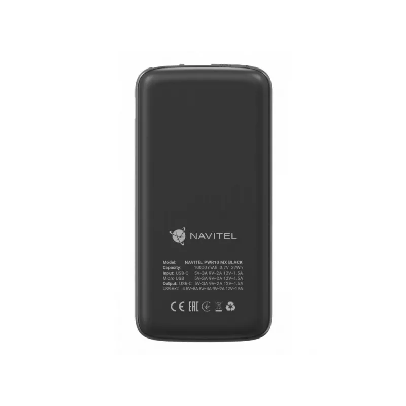 Draagbare powerbank Navitel PWR10 MX zwart 10000 mAh