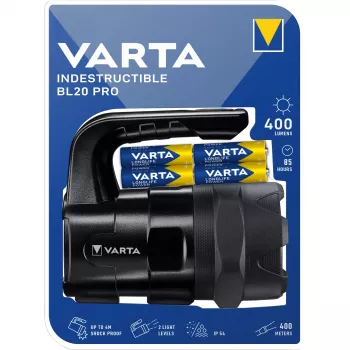 Varta INDESTRUCTIBLE BL20 PRO handlamp zwart LED (18751101421)