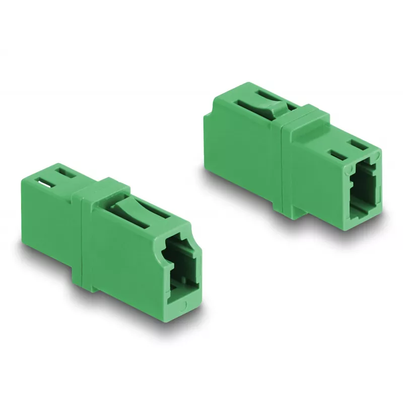 Optische vezelkoppeling LC simplex female naar LC simplex female APC groen DeLOCK 87984