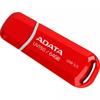 USB-stick ADATA DashDrive UV150 64 GB, USB Type-A 3.2 Gen 1, rood, kapdesign