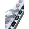 Brennenstuhl 1153110126 verlengsnoer 2 m 6 stopcontacten binnen wit (1153110126)