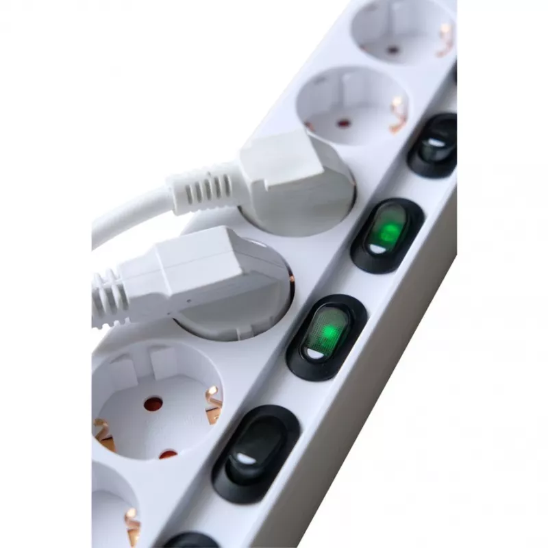 Brennenstuhl 1153110126 verlengsnoer 2 m 6 stopcontacten binnen wit (1153110126)