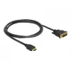 DeLOCK 85652 videokabeladapter 1 m HDMI type A (standaard) DVI zwart (85652)