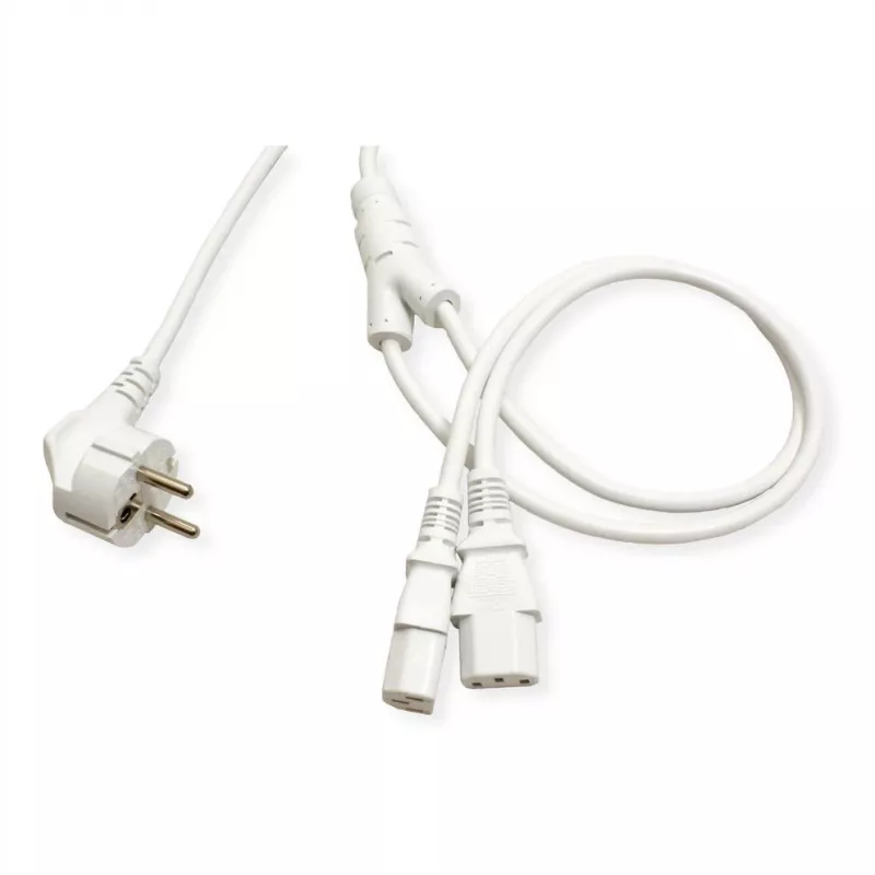 ROLINE 19.08.1023 netsnoer wit 2 m CEE7/7 IEC C13 (19.08.1023)