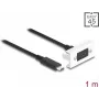 DeLOCK Easy 45 module SuperSpeed USB 10 Gbps USB Type-C bus naar stekker 1m