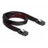 SAS-kabel DeLOCK 83073 0,1 m zwart rood