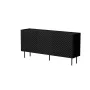 Ladekast Cama Meble LUCCA 3D 165x40x80 cm, zwart, spaanplaat corpus