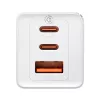 Wandlader Baseus GaN5 Pro 65W — USB + 2×USB-C (QC3.0, PD3.0) met 1m USB-C-kabel, wit