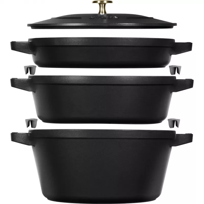 Staub La Cocotte 4,2 L ronde gietijzeren braadpan