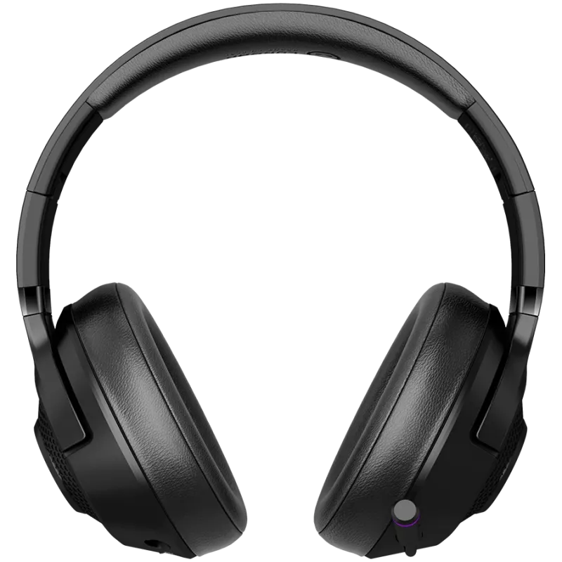 Lorgar Noah 702 (LRG-GHS702) draadloze gaming-headset, Bluetooth 5.3, USB-ontvanger, 3,5 mm AUX, 40 mm drivers, 1000 mAh, RGB, zwart