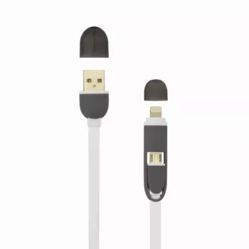 Sbox 2IN1W USB->Micro USB+IPH.5 M/M 1M wit