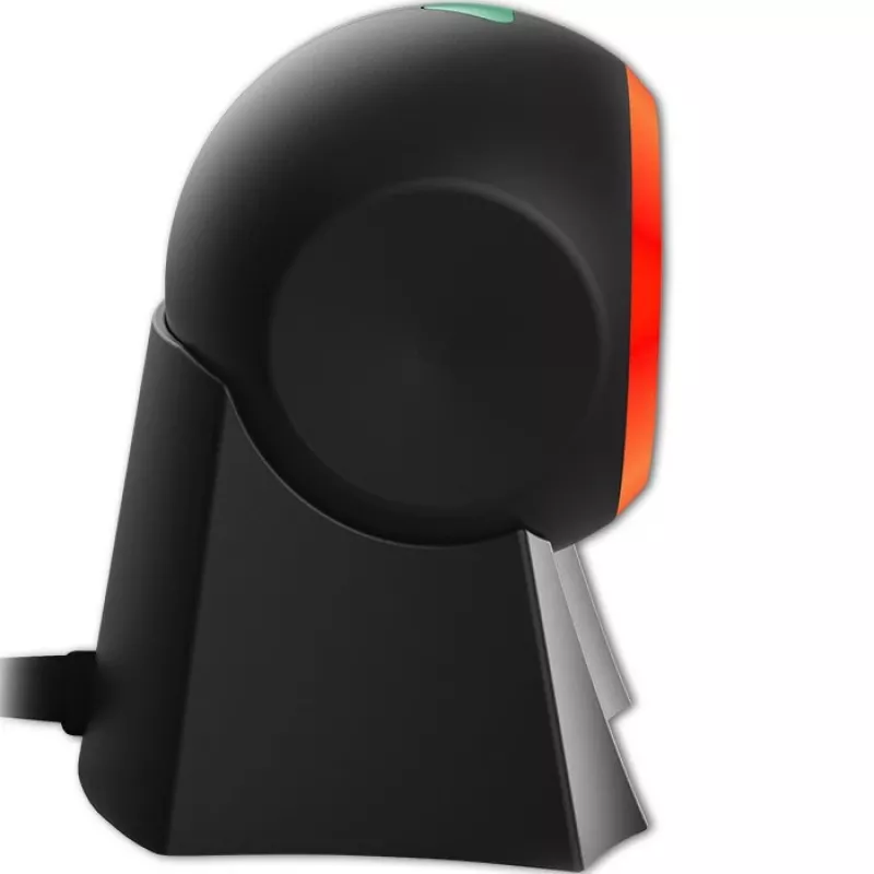 Qoltec 50857 bedrade desktop barcodescanner, 1D/2D, QR, USB, 1,75 m kabel