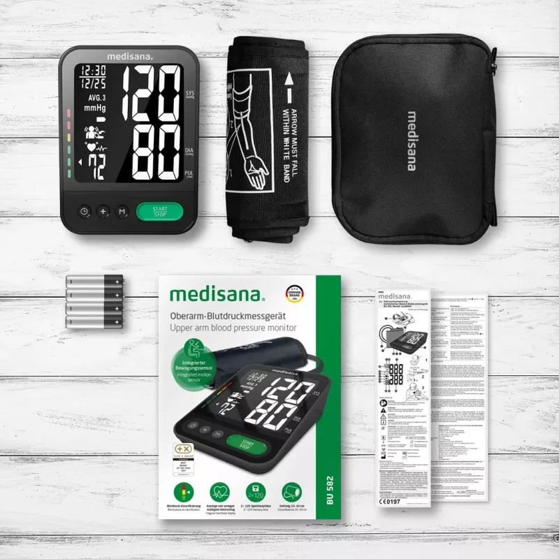 Bovenarm-bloeddrukmeter Medisana BU 582 (zwart)