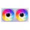 Jonsbo ZB-240WR Infinity Mirror ventilator, ARGB, PWM, omgekeerde bladen, 240 mm, wit