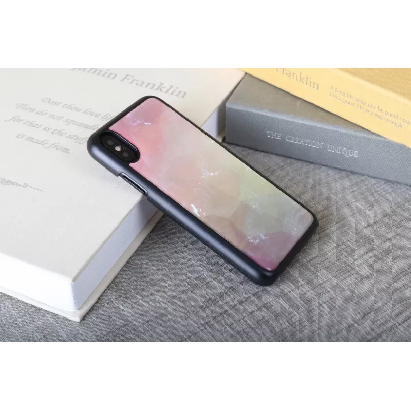 iKins Water Flower hoesje voor iPhone XS/X, zwart, K1690J