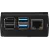 JOY-IT RPI CASE ALU06 - behuizing voor Raspberry Pi 4, aluminium, zwart (RB-ALUCASEP4+06)