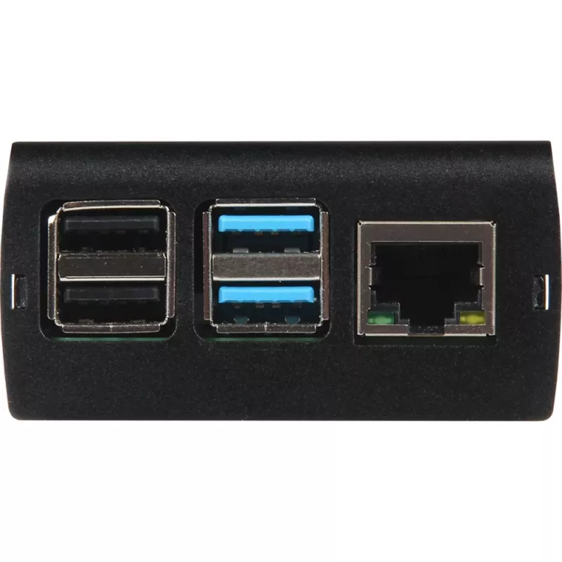JOY-IT RPI CASE ALU06 - behuizing voor Raspberry Pi 4, aluminium, zwart (RB-ALUCASEP4+06)